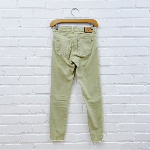 Zara Light Green Pastel Skinny Jeans - Picture 3 of 3